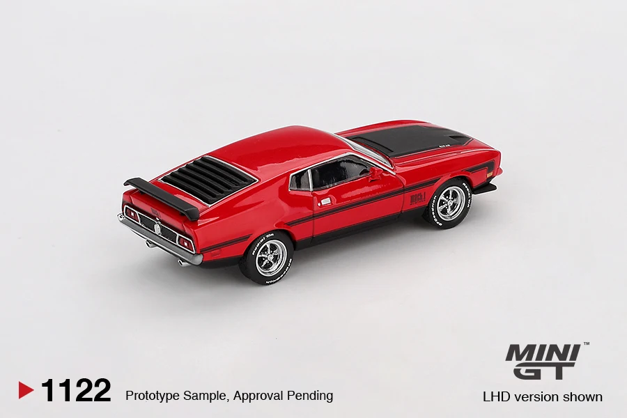 مينيجت 1:64 Mach1 1971 نموذج سيارة سباق أحمر دييكاست