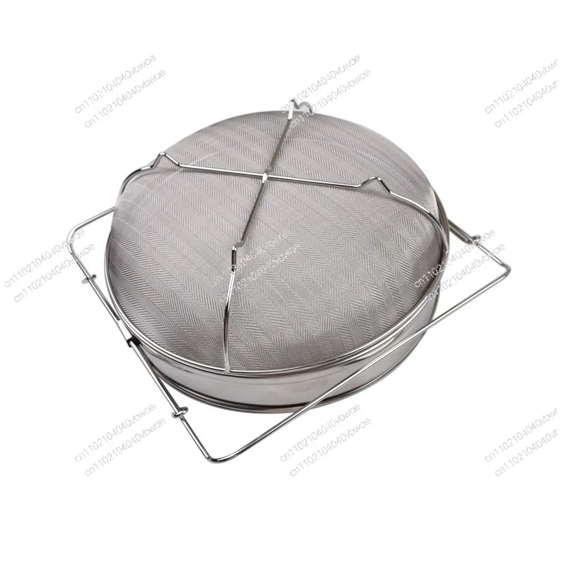 Large with Bracket 304 Double-layer Filter Retractable Honey Filter Mesh Sieve Bee Candy Impurities Honey Shaking Tool