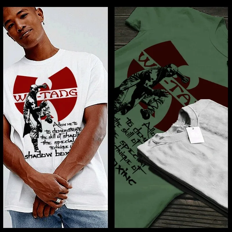 Kung Fu T-Shirt Martial Arts Buddha Monk Shaolin Karate fighting stance XL white