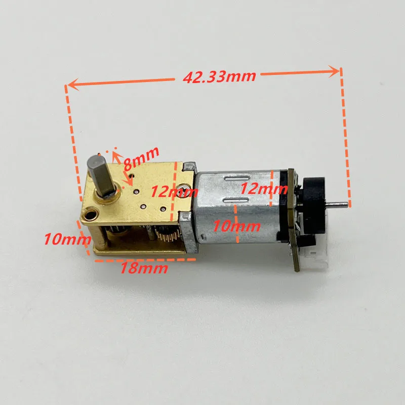 Dual /Single Shaft N20 Gear Moror Reducer Low Speed 4~380RPM Engine Robot DC Electric Metal Mini Micro Motors With Encoder