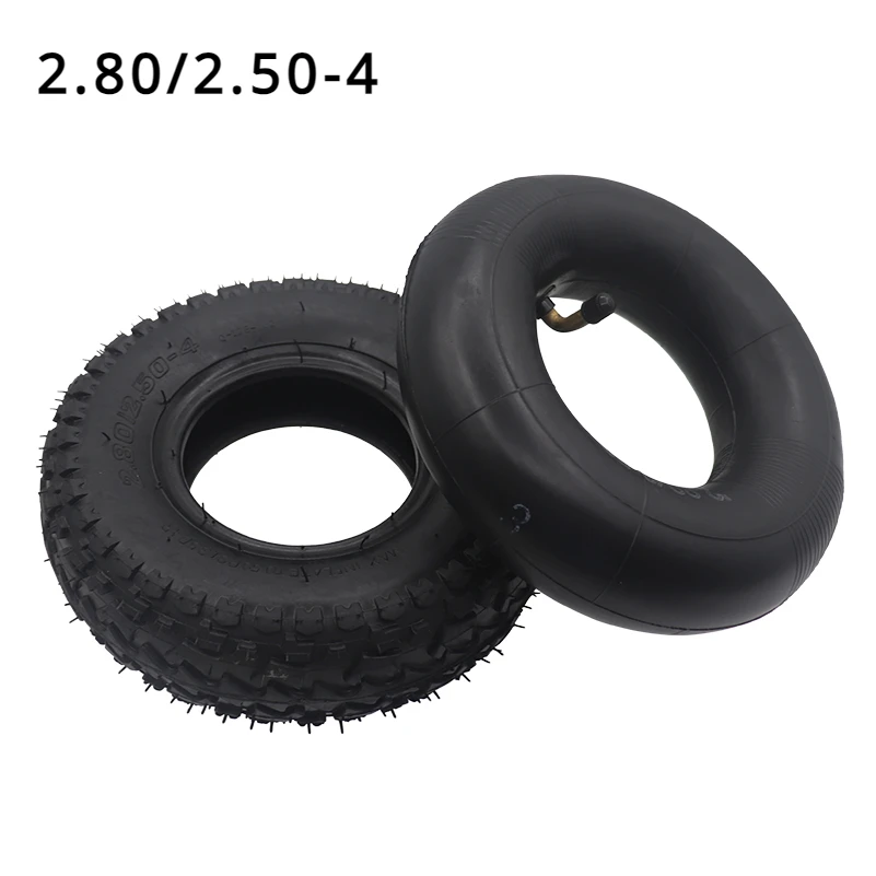 

Off-road Tire 2.80/2.50-4 Outer Tyre Inner Tube Fits Gas /Electric Scooter ATV Elderly Mobility Scooter Wheelchair 2.50-4