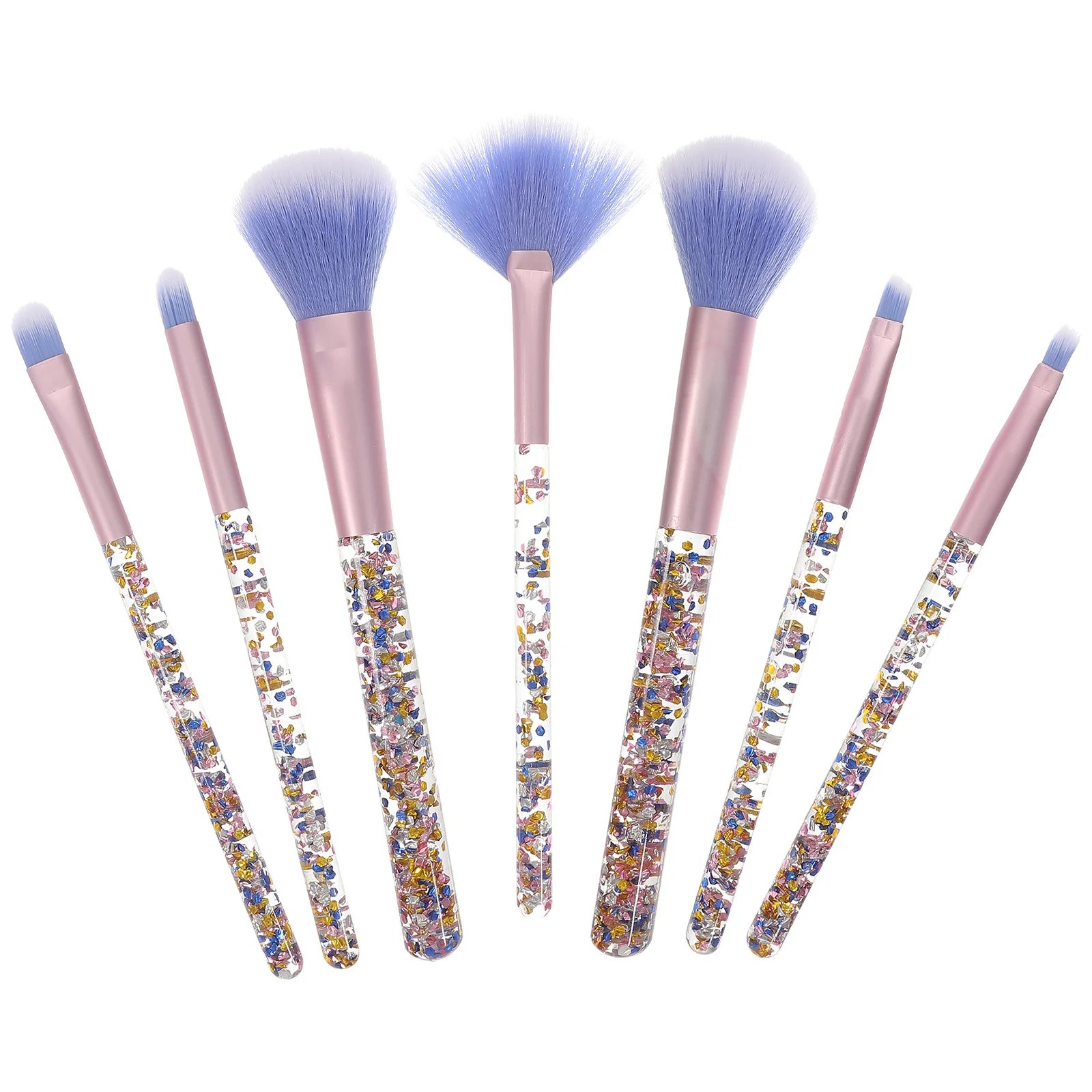 7 個プロフェッショナルメイクブラシセットポータブルツールアイシャドウブレンドコンシーラーメイクアップキット女性用アイブラシ