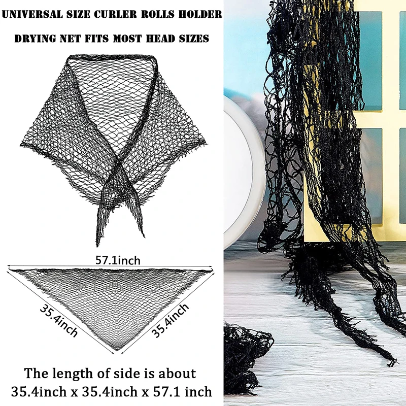 Durable Cotton Hair Net Good Breathability Effective Women Triangular Mesh Hair Net Universal Sleep Hairnet for Lady