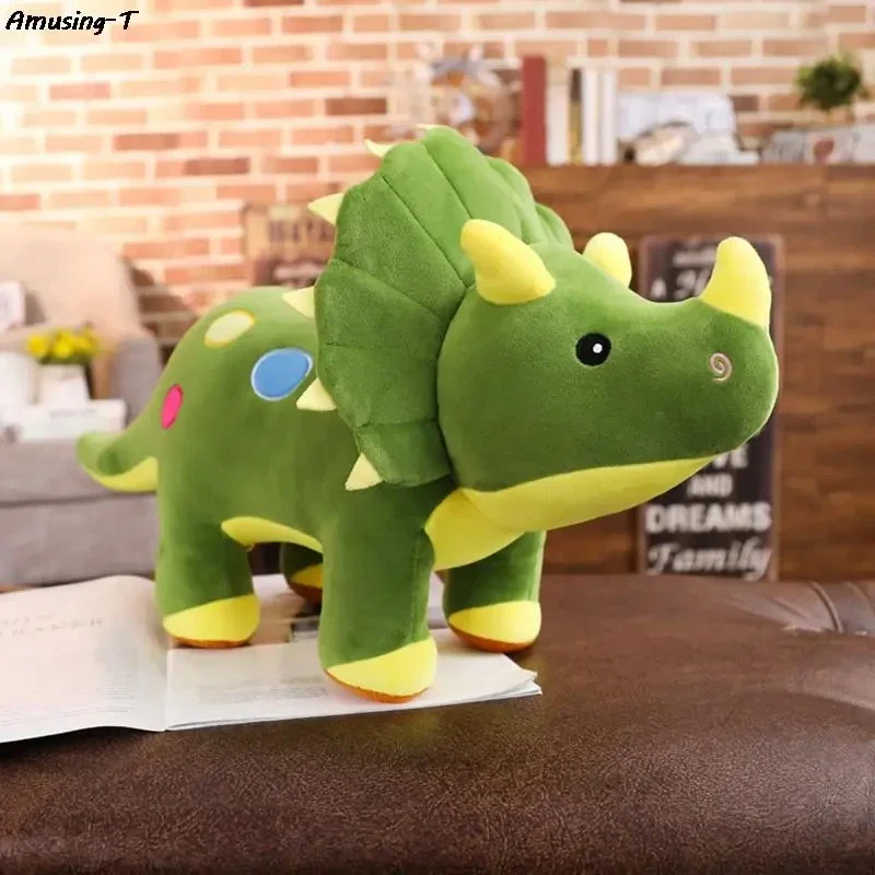 Cute Dinosaur Plush Toys Fat Dinosaur Stuffed Animals Dolls Soft Plush Big Dino Tyrannosaurus Birthday Gifts for Kids Girls Boys