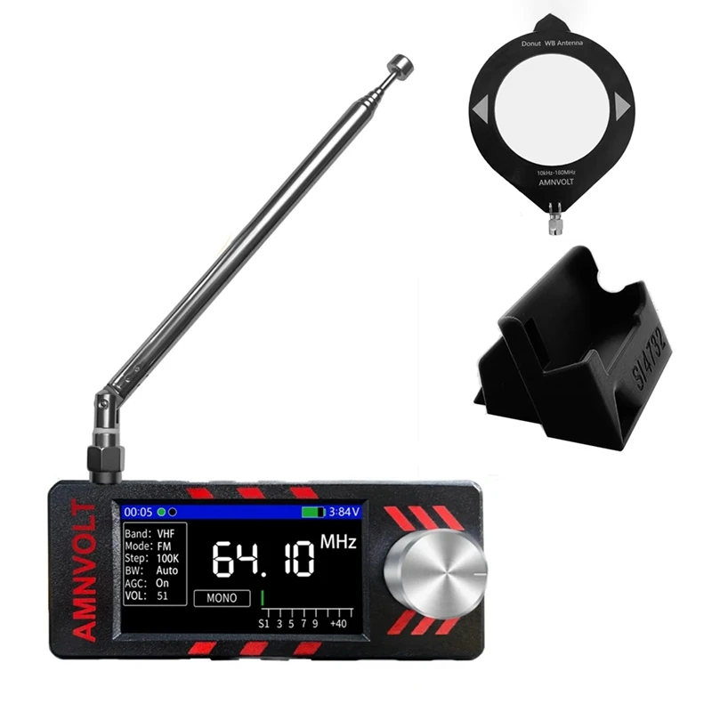 For AMNVOLTV3S Mini SI4732 Radio Receiver with Hi-Z, Headphone Amplifier Circuit FM AM SSB LSB USB Mode