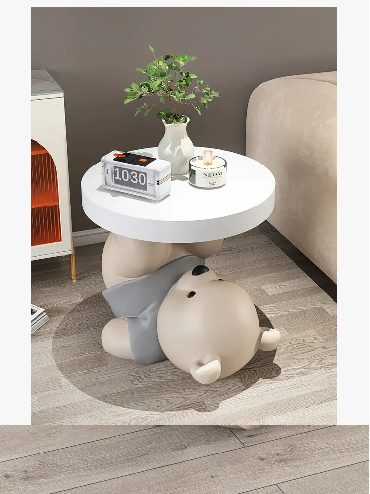 Home Decor Vigorous Bear Statue Floor Decoration TV Cabinet Bedside Table Tray Sofa Storage Furniture Housewarming Gifts