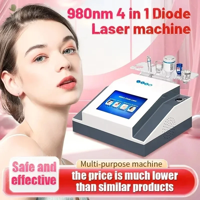 

Portable 60W 6 in 1 980 nm Diode Laser Machine for Skin Fungal Infection Image Vascular Vein Removal Nail Fungus Removal Device
