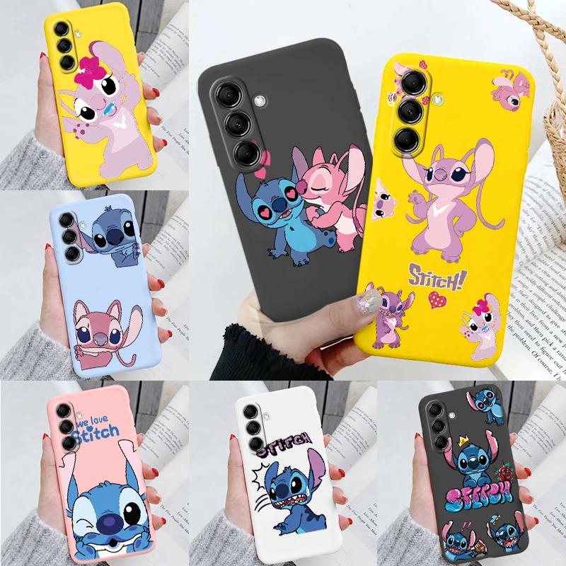 For Samsung Galaxy M14 M34 M54 5G Phone Cases Stitch Abomination Angel Anime Cartoon Cover For Samsung Galaxy M14 Shockproof Bag