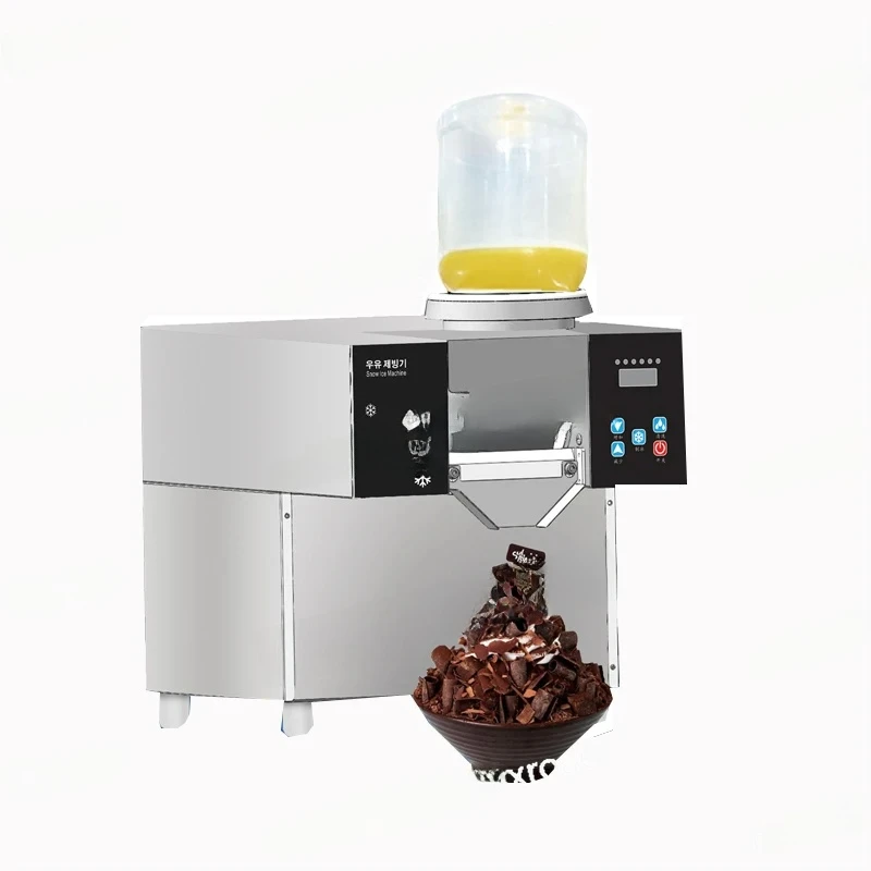 

Bingsu Shaver Smoothie Korean Crusher Snowflake Ice Machine Small Snow Continuous Cooled 180Kg Per Day Milk Mango