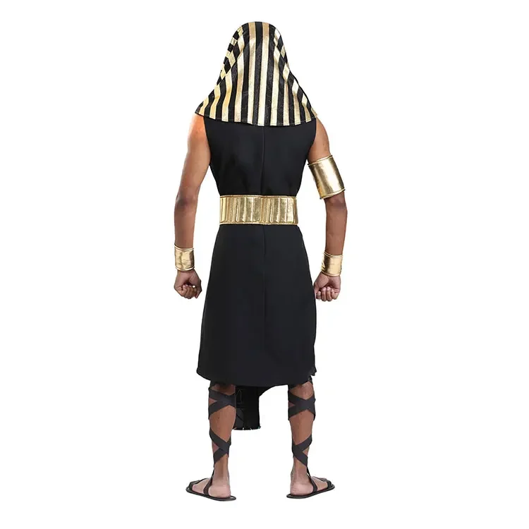 Costumes d'Halloween du dérivPharaon Égyptien des Prairies pour Hommes Adultes, Tenues de ixCosplay, Robe de Barrage