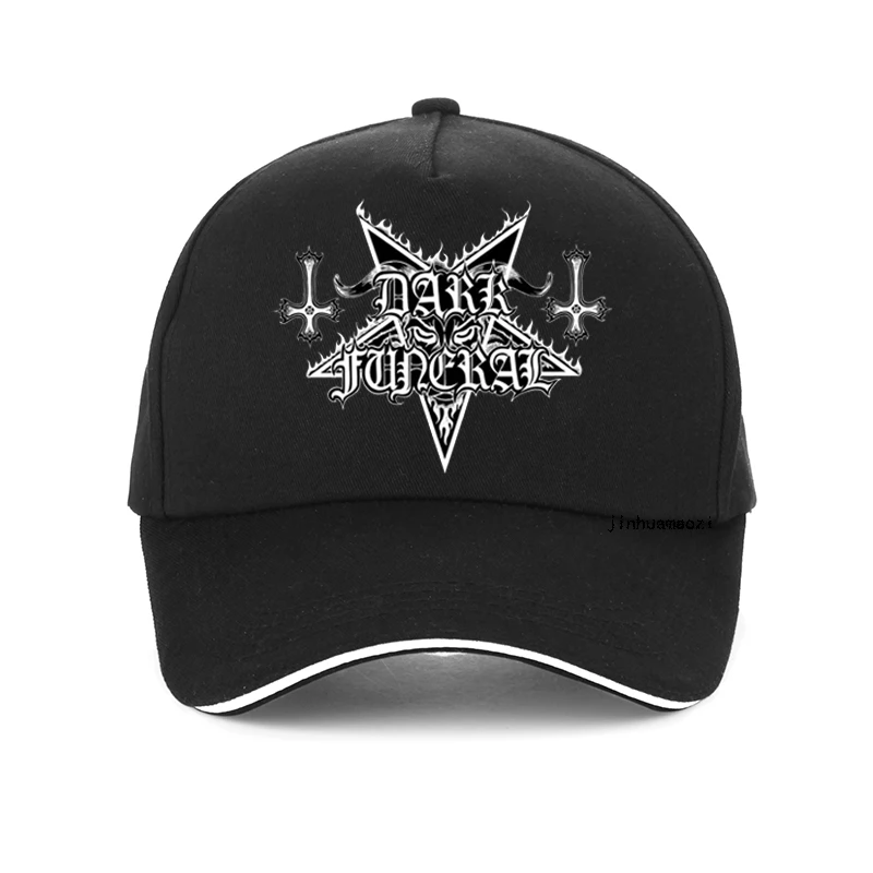 

DARK FUNERAL Baphomet hat Fashion Women/Men's Print Dark Funeral Band Baseball Cap summer visor Snapback hats Casquette