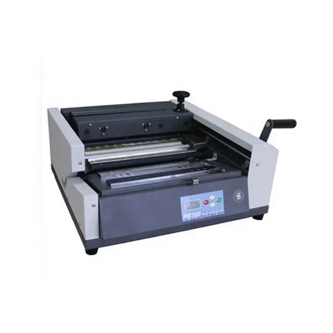 hot sale 2023 PB-380 desktop semi-Auto hot melt paper  notebook glue book binding machine