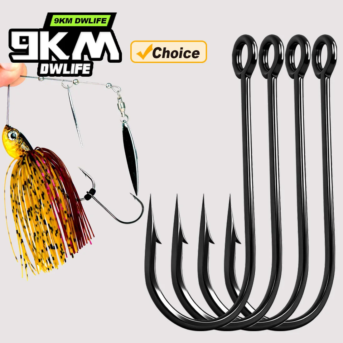9KM Angelanhänger-Haken 50-200 Stück