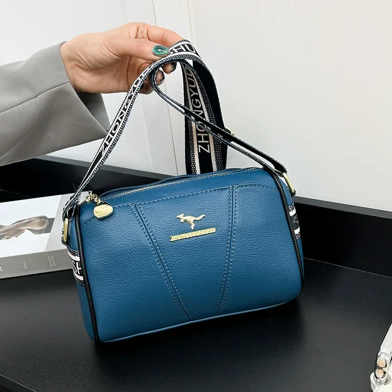 

Kangaroo Luxury Brand Women's Handbags Designer Ladies Shoulder Bags Soft Leather Underarm Bag Fashion Versatile Crossbody Bag