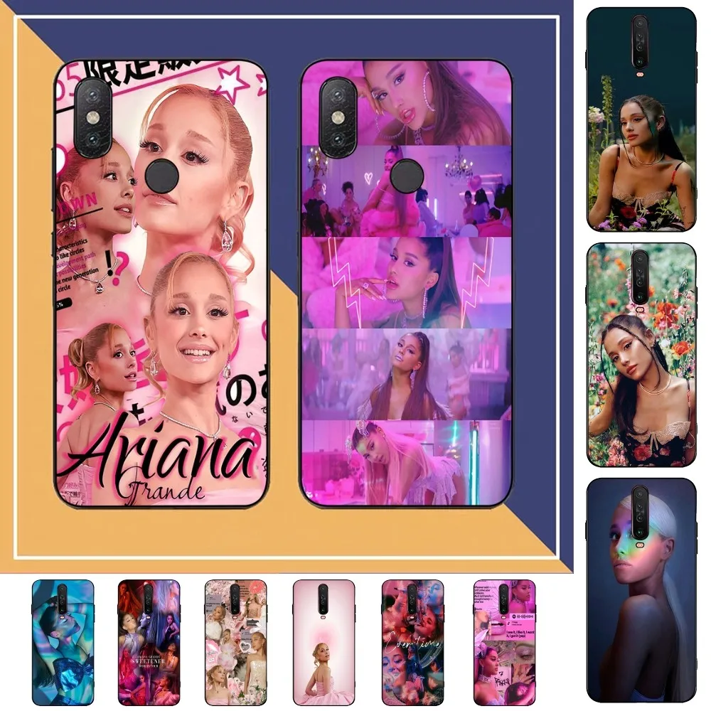 Singer Pop Star A-Ariana G-Grande Phone Case For Redmi Note 4 X 5 A 6 7 8 T 9 9S 10 11 11S 11Epro Poco M3 Pro