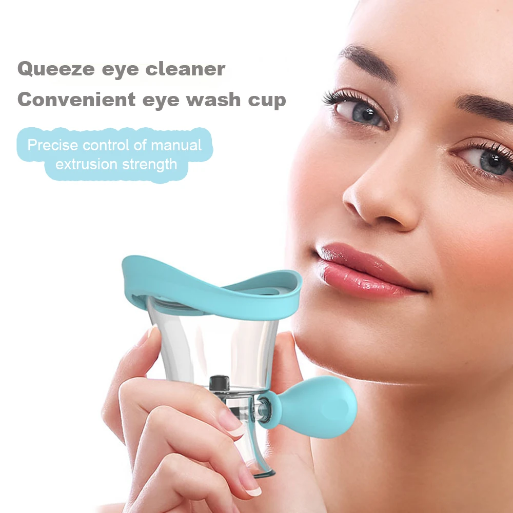 comfort Silicone Squeeze Eyewash Cup Hypoallergenic Eye Care Portable Cleaner Fits In Eye Socket Without Leaking Cleaning Tool