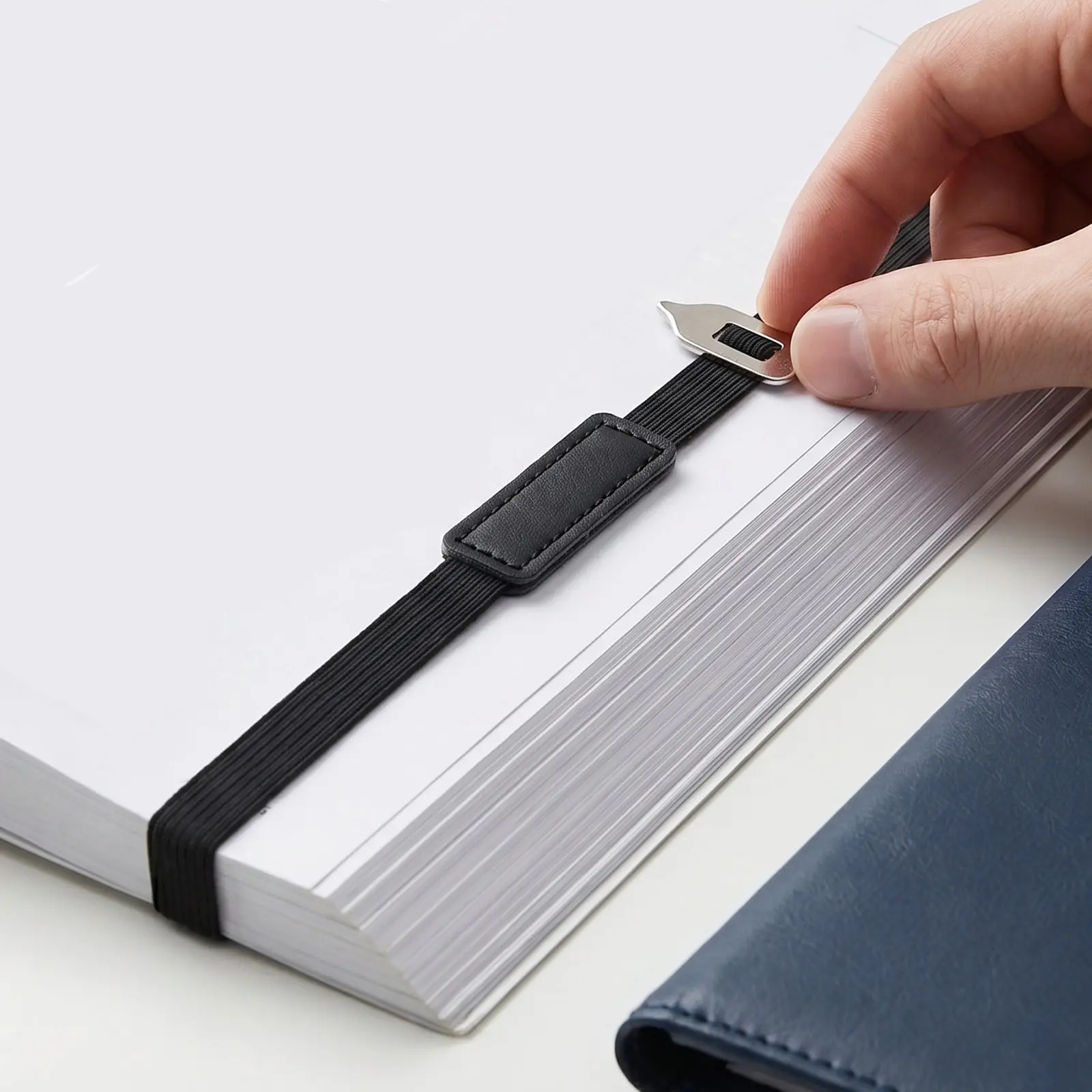 10Pcs Notebook Bookmark Elastic Bands PU Stretch Closure Journal Bands Page Marker Book Strap Reading Page Markers
