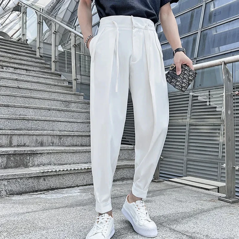 2024 Brand Clothing Men\'s Spring High Quality Casual Pants/Male Summer Fashion Business casual Trousers Loose Haroun Pants 28-38