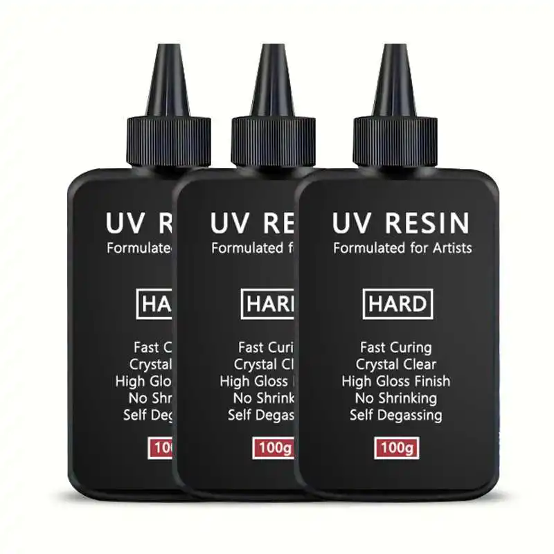 Kristalheldere harde UV-hars Verbeterde formule Ultraviolet snel uithardende hars voor het maken van sieraden, harde transparante zonne-uithardende hars