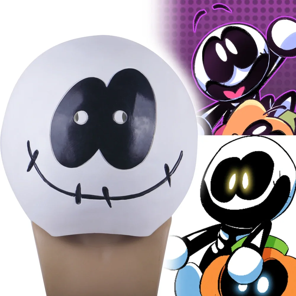 

Night Funkin Month Skid Mask Latex Cosplay BF Halloween Full Head Masks Accessories