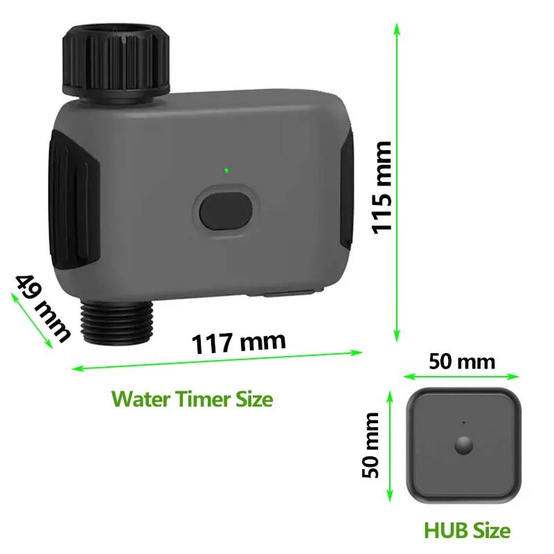 Imagem -04 - Jardim Automático Irrigação Inteligente aa Alimentado por Bateria Bluetooth Water Timer Usar com Tuya Smart Life App