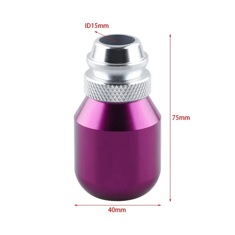 Universal Car Manual Aluminum Shifter Gear Shift Knob Cover Stitch Shifter Lever car styling Fit For Honda Toyota Nissan