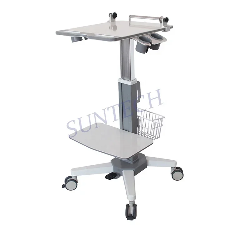 

Mobile portable ultrasound scanner trolley ultrasound machine medical cart with wheels