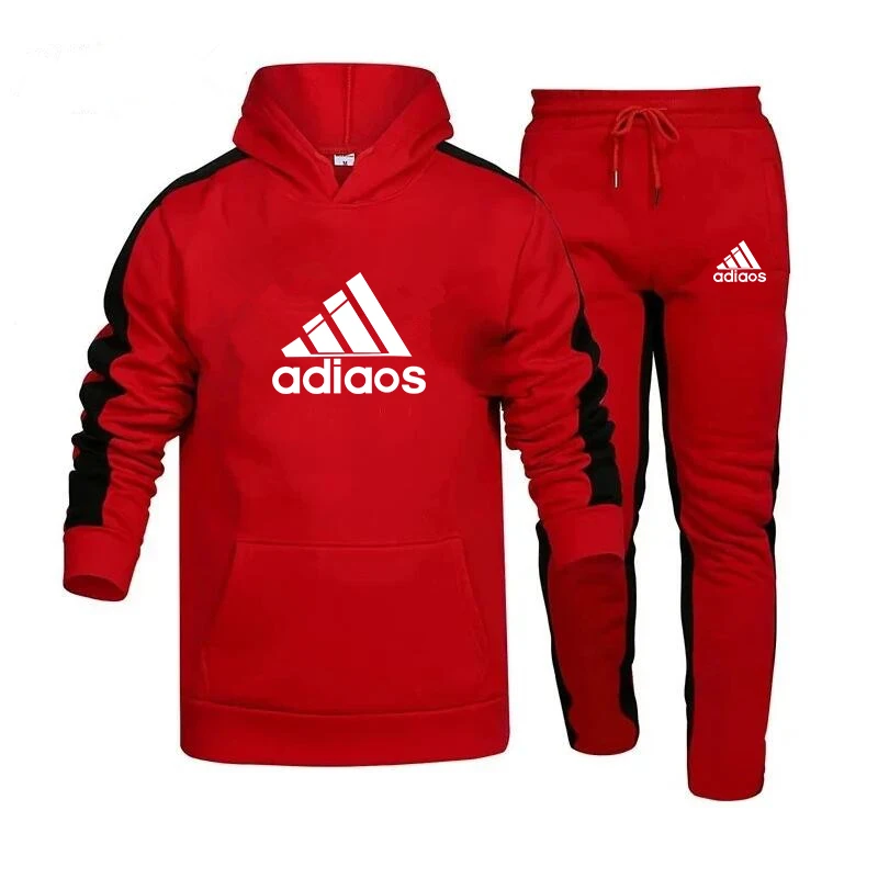 Men and Women Sets Tracksuit Hoodie Sweatshirt and Sweatpants 2-piece Set Fitness Gym Running Set Spring Jogging Sportswear Suit