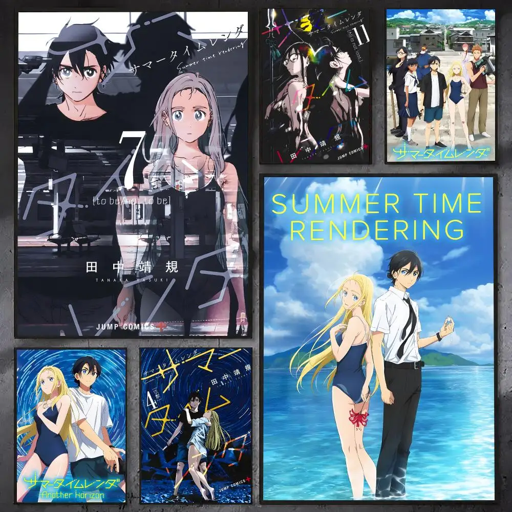 Summer Time Rendering Anime Poster HD Anime Hot Theme Singer/OST/Movie-Waterproof Self-Stick Home Decor