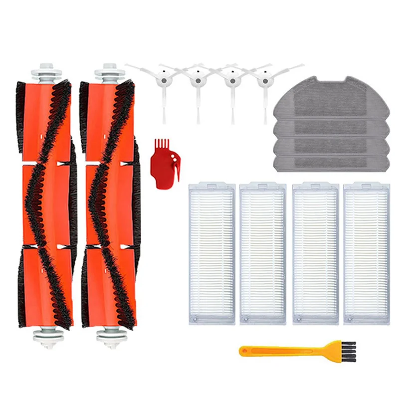 Sanq 2x para xiaomi mi robô aspirador de pó 2 lite/mi robô aspirador de pó 2 pro/mjstl/mjst1shw peças principal escova lateral filtro hepa