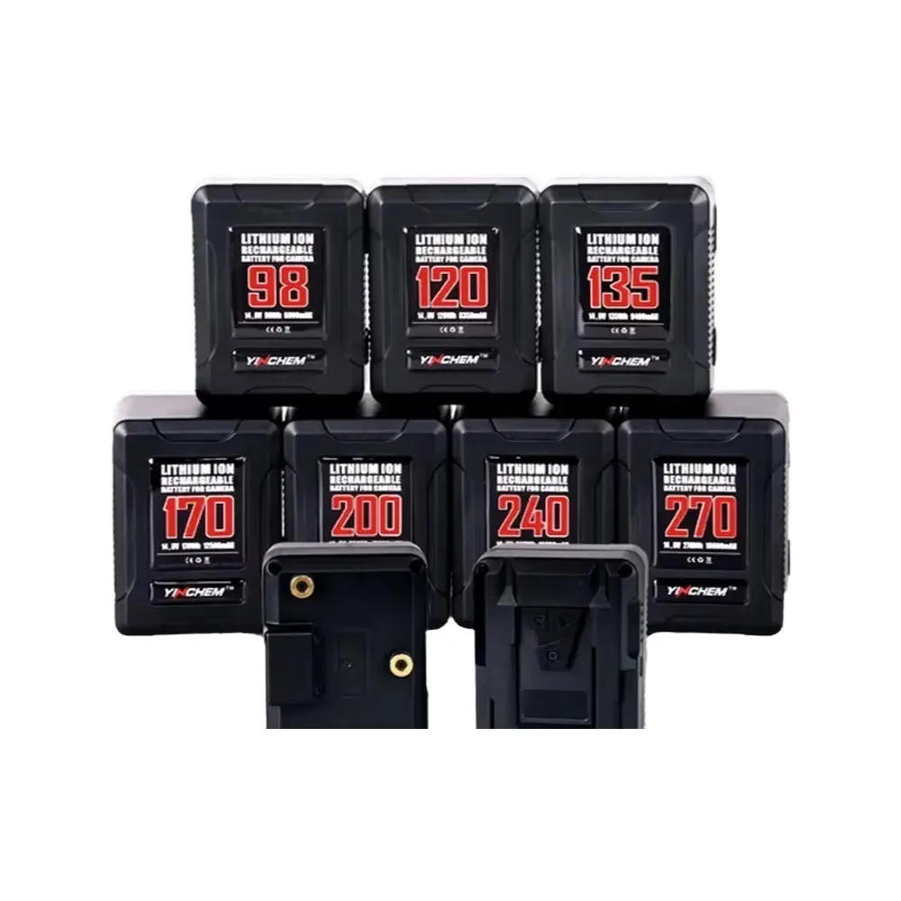 YinChem ROLUX YC-98 YC-120 YC-135 YC-170 YC-200 YC-240 YC-270 Rechargeable Mini V-Mount Light Weight Lithium Battery