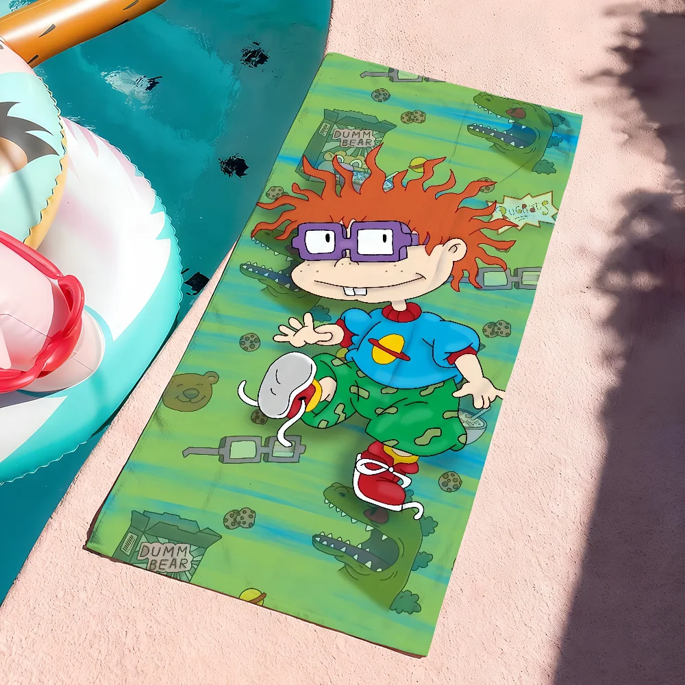 Cartoon R-Rugrats Funny Cute Towel Soft Pool Gift For Travel Gym Shower Camping Quick Dry Sports Large Beach Towels