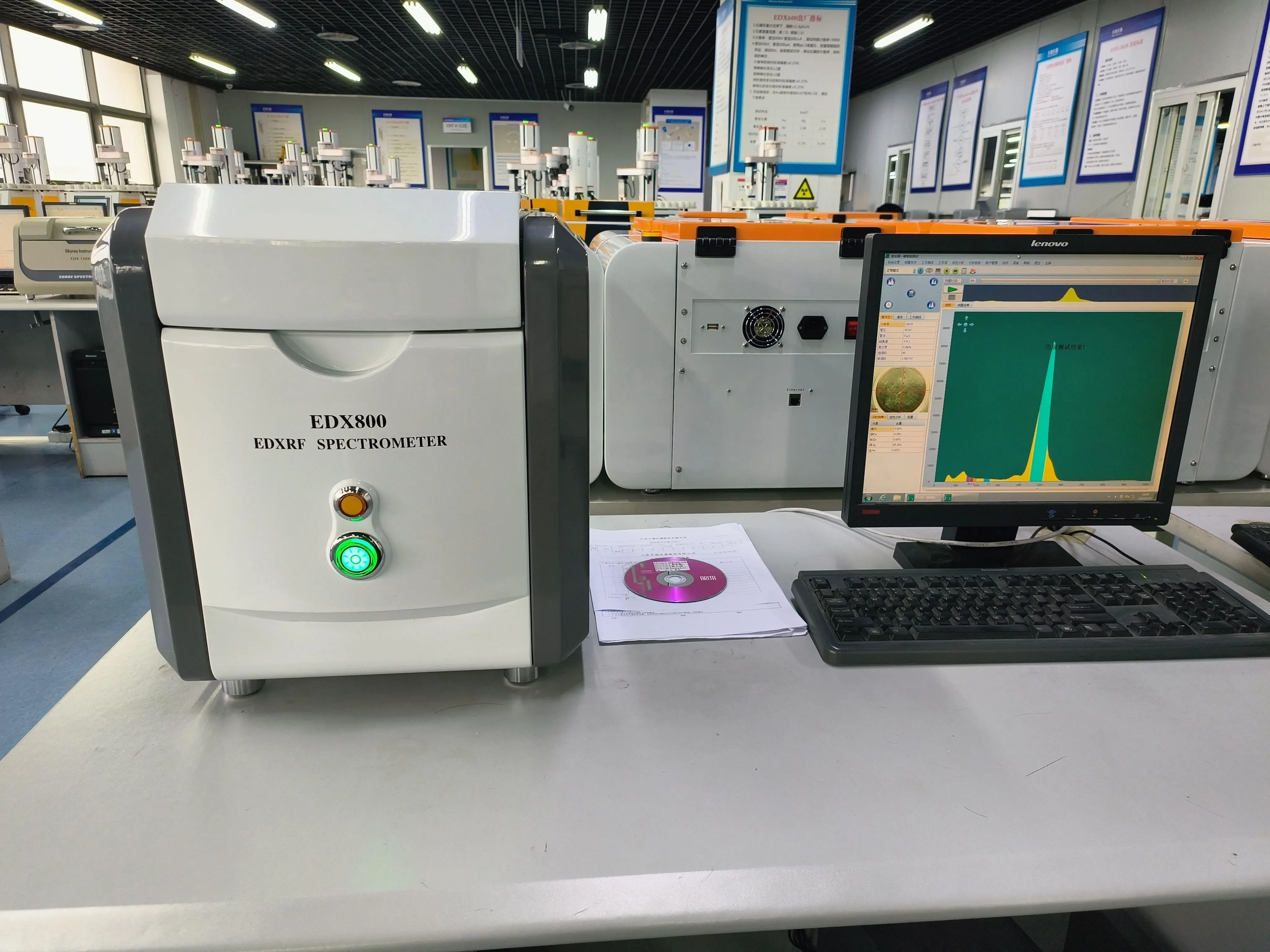 DW-EDX800 Espectrómetro XRF de mesa de espectro Oro Plata Metal