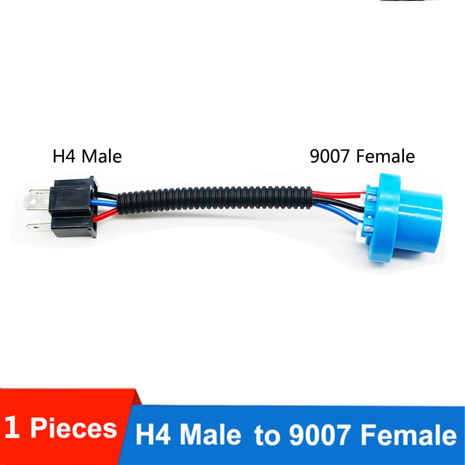 1PC H11 9005/9006 9007 H4 H13 adapter Male Female Conversion Connector Wiring Harness Headlight Fog Light Plug Cable Socket Wire