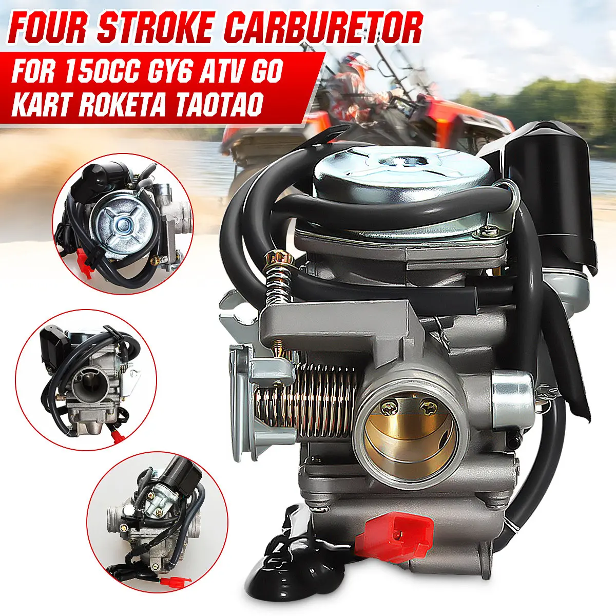 

Four Stroke Carburetor Auto Motorcycle Scooter Carb 110cc 125CC 150CC GY6 ATV Go Kart Roketa Taotao Bore 24mm For Yamaha