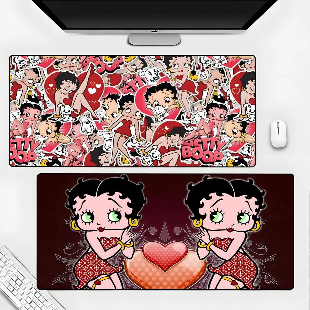 

B-Betty B-Boop Mouse Pad Rubber Mat Laptop Xxl Mousepad Notebook Gamer Computer Table Gaming Accessories