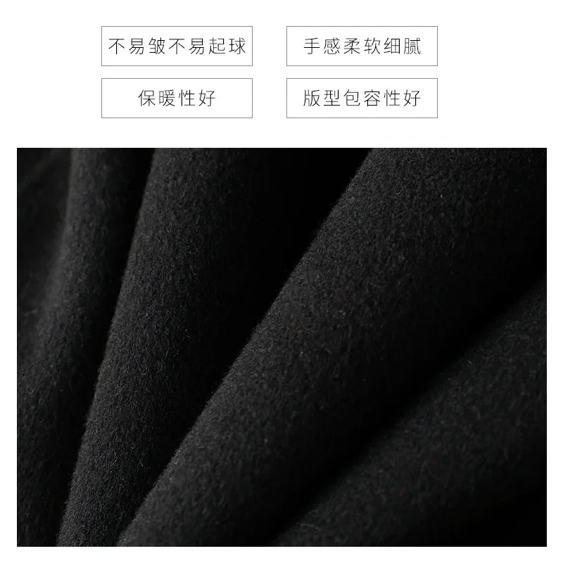 100% Double Sided Fleece Design Premium Double Sided Fleece Wool Coat Women's Lantern Sleeves Wool Jacket