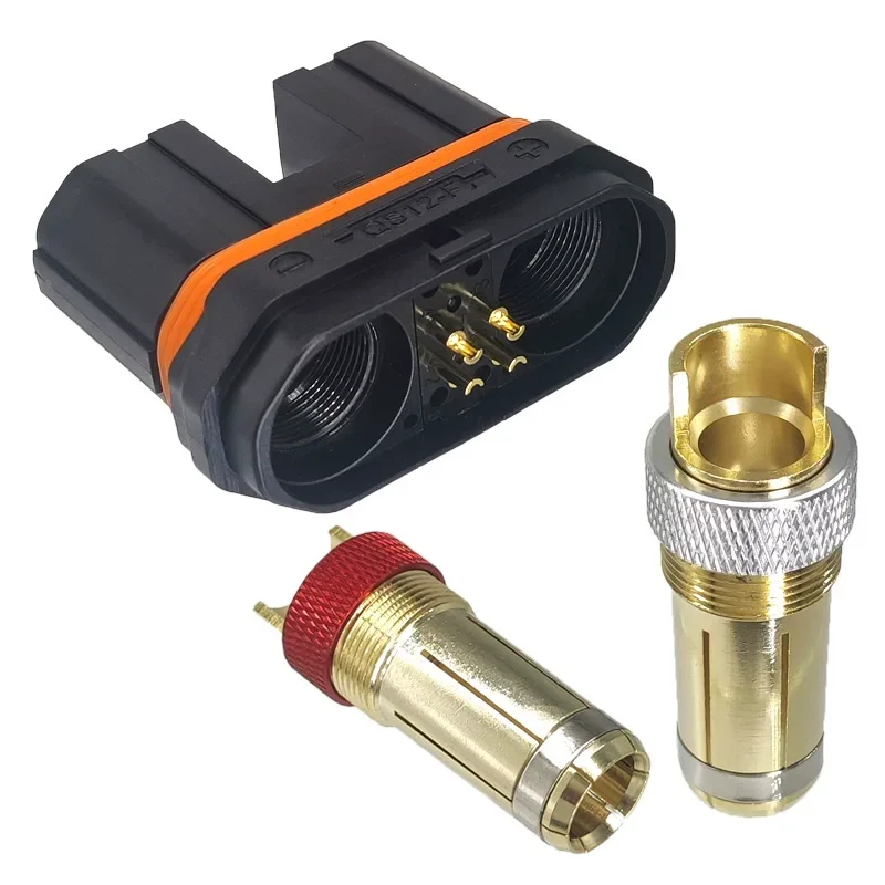250A Male Female QS12 Lithium Battery Anti-spark Connector High Current Heavy Duty Power Plug Adapter f Aircraft Model Car Start