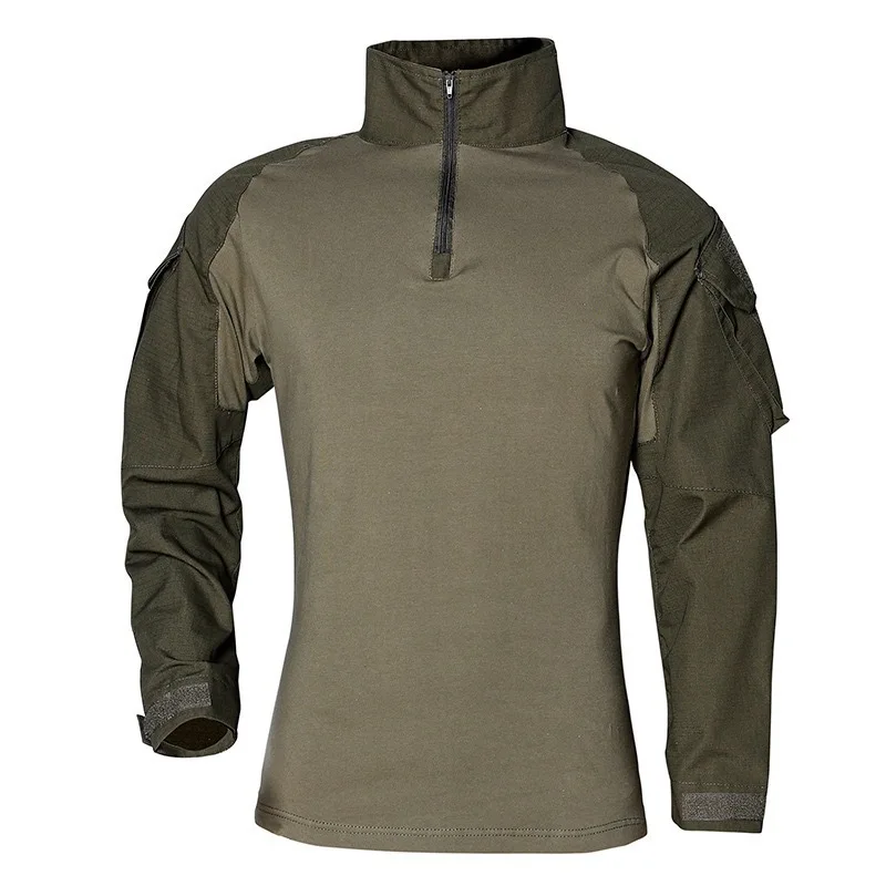 Picture 7: Outdoor Tactical Hiking T-Shirts Men Combat Military Army CP Camouflage Long Sleeve Hunting Climbing Shirt Cotton Sport Clothes