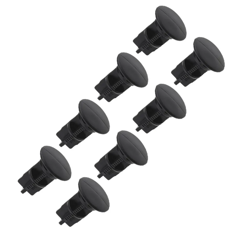 Black Plastic Hinge Pins 8pcs For 100 120 240L Bin Lids Replacement 43mm Length Garbage Trash Can Repair Parts Tool