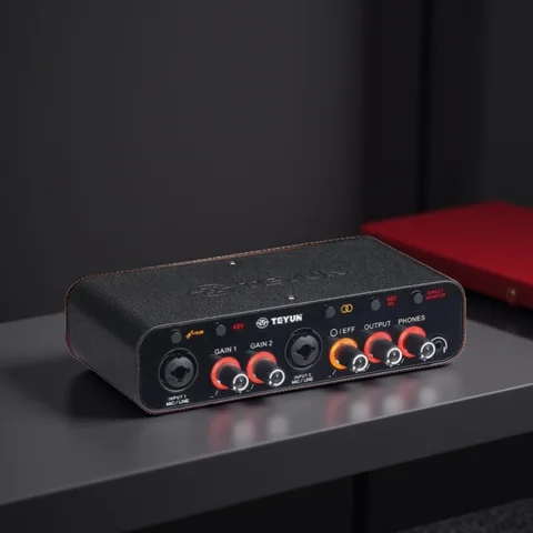 2024 TEYUN Q26 2Channels Professional portable Audio Interface sound card console mini USB MIXER for Guitar Recording Studio Q24