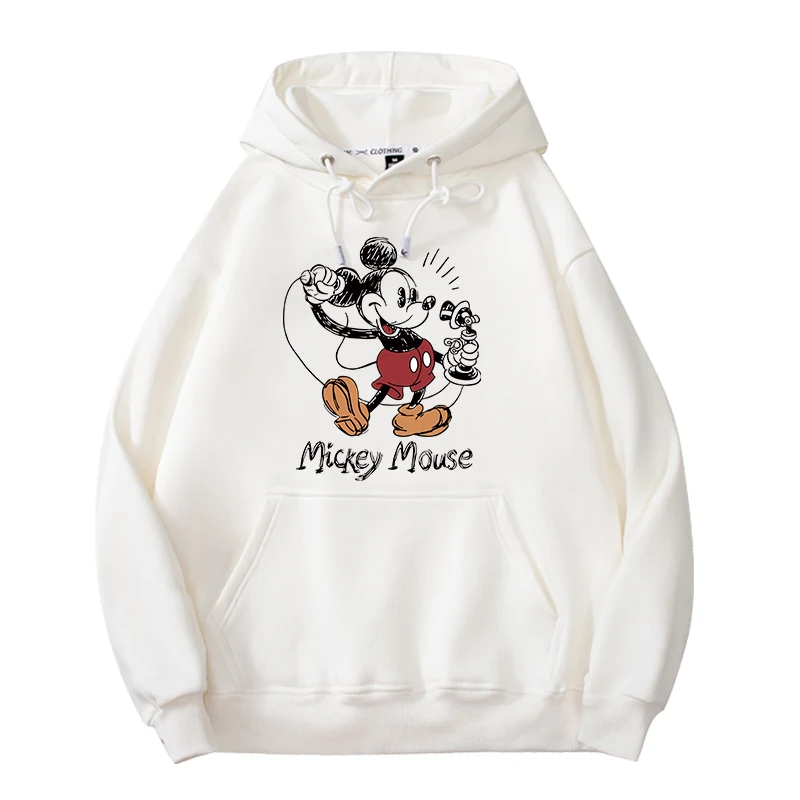 Mickey sweater female Disney new oversize autumn American hooded sweater cartoon hoodies women  anime hoodie    clothes