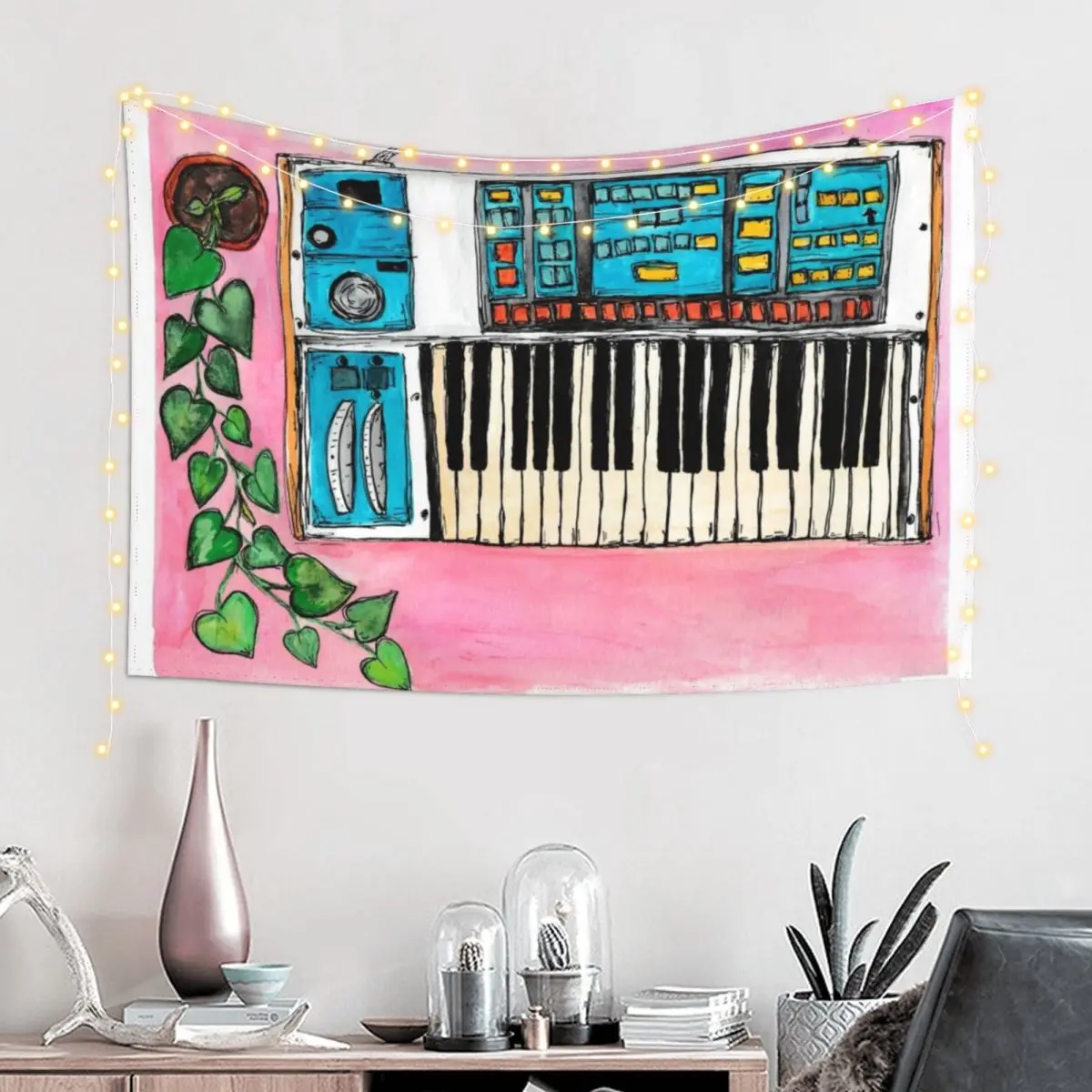 Pink Moog Source Tapestry Home Supplies Bathroom Decor Bedroom Deco Tapestry