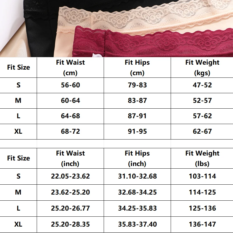 3Pcs Women Seamless Ultra-Soft Underwear Sexy Low Waist Lace Panties Female Breathable Solid Briefs Sports Comfort Lingerie S-XL