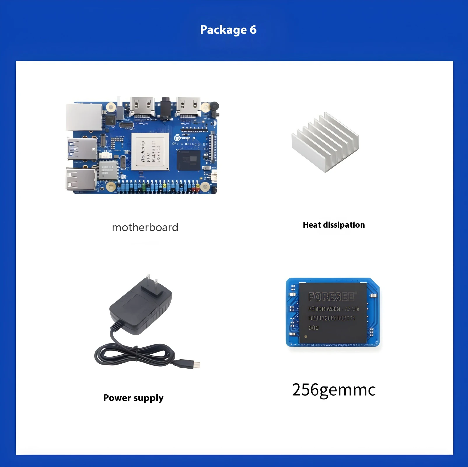 Orange Pi 5 Max 4/8/16GB RAM LPDDR5 Rockchip RK3588 Development Board M.2 PCIE 2.5G LAN WiFi+BT OrangePi 5 MAX Single Board image 3