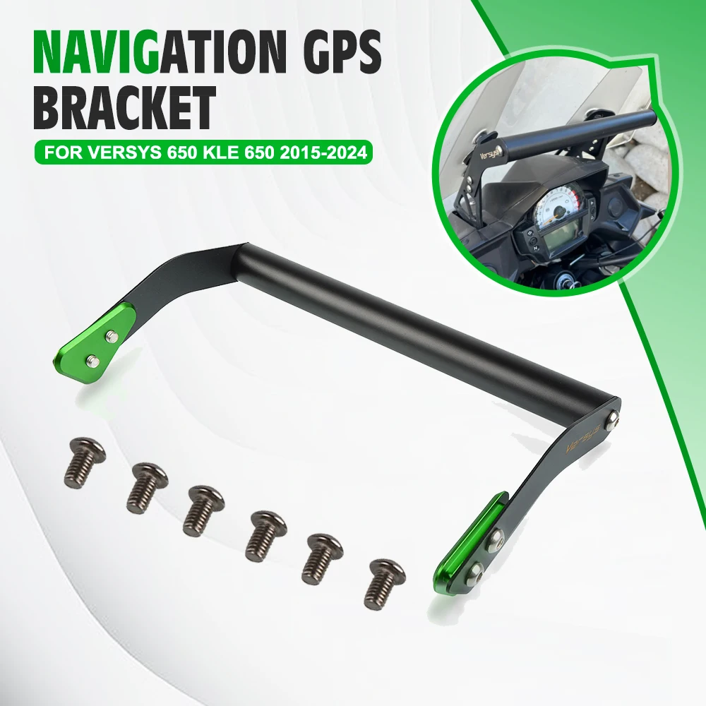 

Motorcycle Phone Mount Bracket VERSYS650 Navigation Windshield GPS Phone Holder For Kawasaki Versys 650 KLE 650 2015-2023 2024