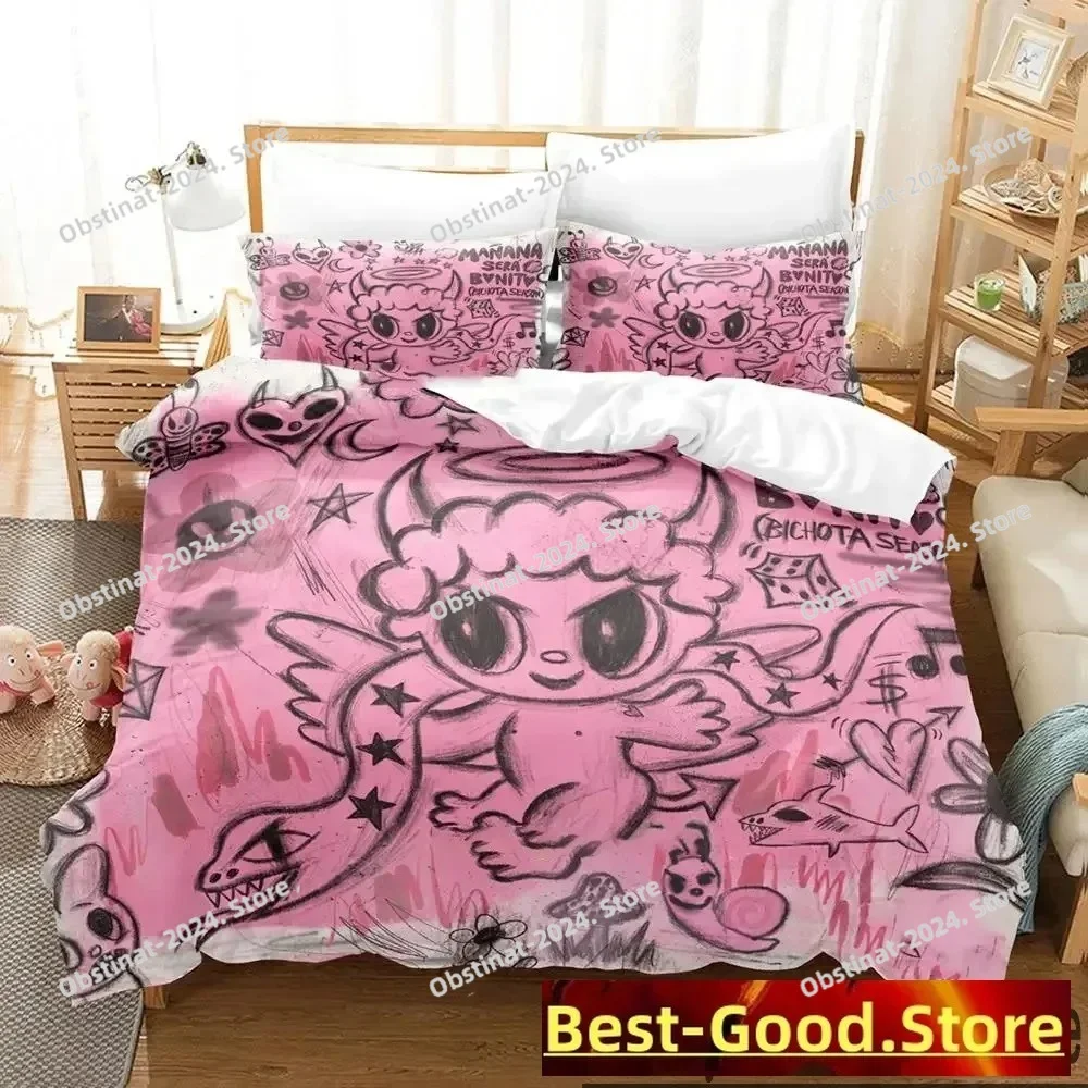

3D Print Karol G Manana Sera Bonito Bichota Bedding Set Boys Girls Twin Queen King Size Duvet Cover Pillowcase Bed boys Adult
