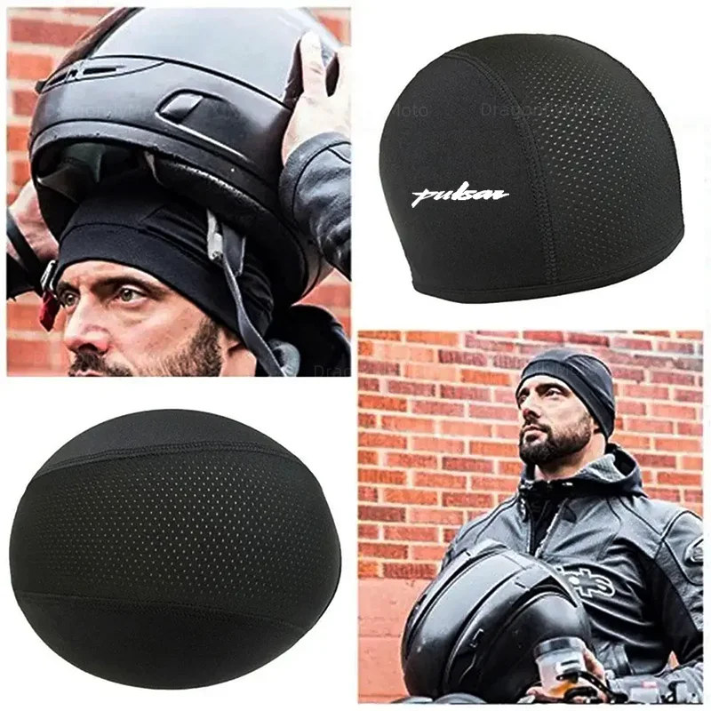 For Bajaj Pulsar 200 NS/200 RS/200 AS 200RS 200NS 200AS Motorcycle Balaclavas Helmet Inner Sweat Wicking Hat for Men Women Sport