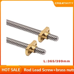 1PC plomb 8MM 365/400/515MM Ender-3 V2 Z axe plus récent vis + 1948 en laiton pour Ender6 CR-10S CR-10 V2 3D imprimante pièces