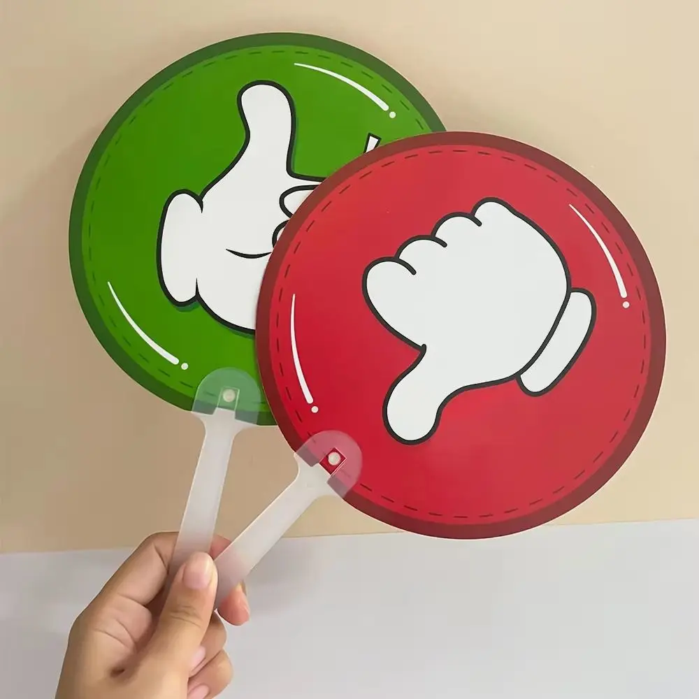 8pcs Expression KT Board Yes/No Stop/Go Judges' Cards Durable Red Green Hold Up The Sign Voting